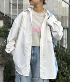 CIAOPANICTYPY オーバーサイズブロードレギュラーカラーシャツ