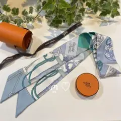 HERMES エルメス ツイリー クリケティス シルクスカーフ バッグチャーム