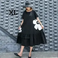 残りわずか　ワンピース レトロ 体カバー 個性 カジュアル ゆったり