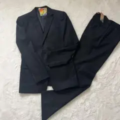 COMME CA MEN 46 ダークグレー　ブラック　ストライプ