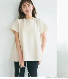 コカ　新感覚半袖スウェット カットソー　トップス　Tシャツ　М　アイボリー