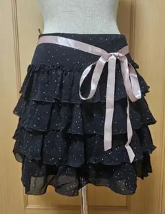 Brownie bee ドット柄フレアスカート