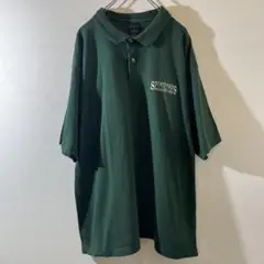 T-555 SPORTSMAN'S 刺繍ロゴ ポロシャツ XL ダークグリーン