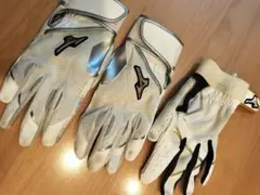 Mizuno バッティング用手袋 ホワイト守備用手袋どちらもサイズМ