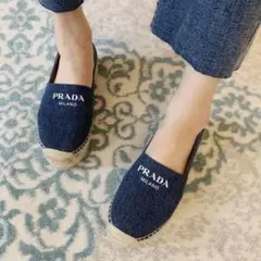 PRADA プラダ 厚底エスパドリーユ 正規品