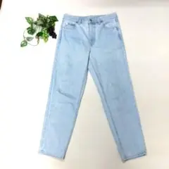 美品　GAPライトブルーストレートレッグデニム　27/4R　M