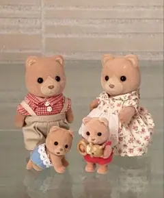 シルバニアファミリー　初期　ティアドロップ　クマファミリー