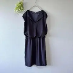 ファビュラス［F］美品　セットアップ風　フレンチスリーブひざ丈タイトワンピース