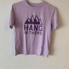薄紫のHANG IN THERE Tシャツ 150
