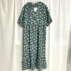 半袖ワンピース　AULI グリーン　Fサイズ