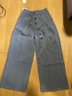Multi Button Slacks Grey Slight Vogue