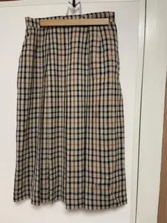 DAKS チェック柄 プリーツスカート 66
