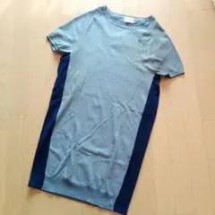 PLST ニットワンピース★紺・Mサイズ(2)
