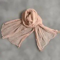 ❣️淡いピンクのUV大判軽量ストール