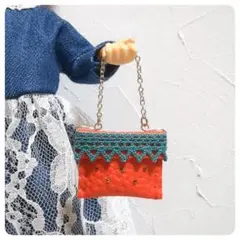 ハンドメイド　ミニチュアバッグ　ドール用　小物アイテム