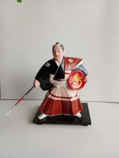 武田信玄　博多焼　博多人形　置物　骨董　希少　武将　武士　武者　戦国 武田信玄 博多焼 博多人形 置物 骨董 希少 武将 武士 武者 戦国