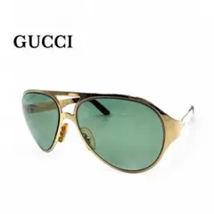 【美品】GUCCI グッチ サングラス ゴールドフレーム×ブルーレンズ
