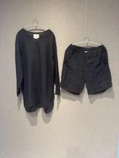 AUGUSTE-PRESENTATIONPajamalook上下セット✴︎ブラック