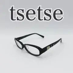 【希少品】tsutsu ツェツェ メガネ スクエア型 ブラック