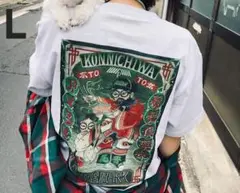 髭髭クラブ × P×S×L HHC タトゥー 刺青 バスフィッシング Tシャツ