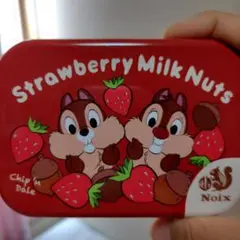 ストロベリーミルクナッツ チップとデール缶ディズニー