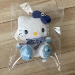 キティーぬいぐるみ aベックスレア青いリボン付き