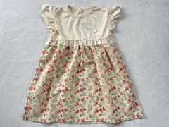 【未使用品サイズ120】花柄プリントワンピース