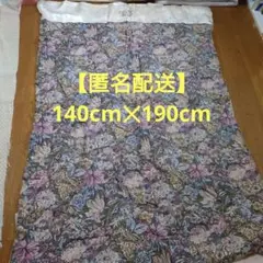 花柄刺繍のシルク風掛け布団 140✕200