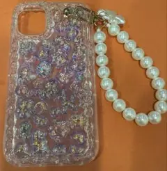 iPhone11 ケース　ボンボンドロップ　デコ　ホイップ　クリア