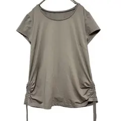 pocou0026moco レディース 半袖 カットソー tシャツ 伸縮性 L〜 LL