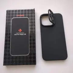iPhone15ProMax用ケースMagSafe対応ホルダースタンド黒色
