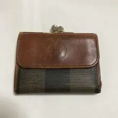 FENDI フェンディ 財布 ペカン柄 がま口 レディース メンズ ブランド