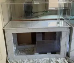 最終値下げ！1200ガラス水槽　水槽台セット 取寄せ商品 GEX マリーナガラス水槽120cm ブラック 代引不可