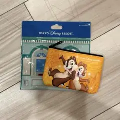 チップとデール ポーチ チケット柄