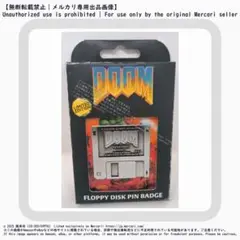 DOOM ドゥーム フロッピーディスク型 限定ピンバッジ