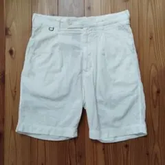 ブルーワーク　トゥモローランド　ハーフパンツ　白　S　コットン100%