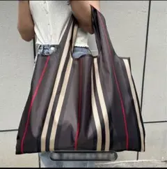 新品未使用　ストライプ　エコバッグ