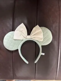ディズニー カチューシャ キルティング ミント ミニー　ミントグリーン