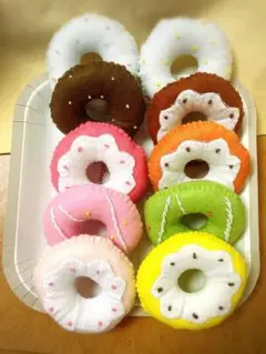 フェルトドーナツ 10個セット ホワイトチョコ ⑦