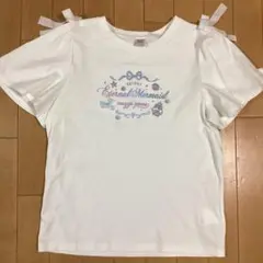 メゾピアノ 半袖 Tシャツ 160cm マリン 刺繍 リボン 良品
