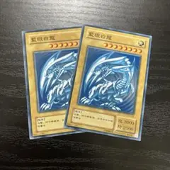 遊戯王　藍眼白龍　ノーマル2枚