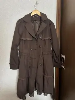 axes femme ブラウン コート