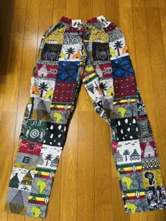 アフリカ布　ハンドメイドパンツ