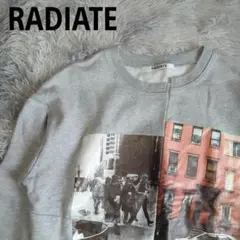 RADIATE グレー 写真プリント トレーナー 38(М)