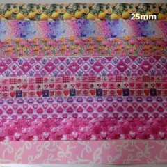 〈クリア2〉25mmグログランリボン