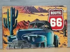 ROUTE66 レトロ風 ブリキ看板 OK2030