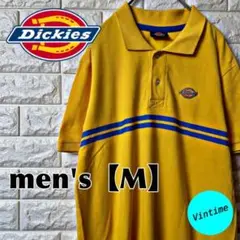 AM24 【Dickies】刺繍ロゴポロシャツ【メンズM】イエロー