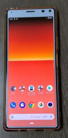 SONY Xperia SOV-42 オレンジ　ケース付