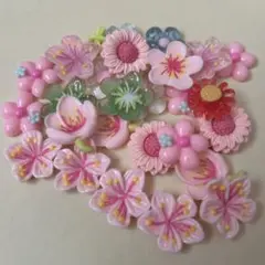 デコパーツ お花27個セット