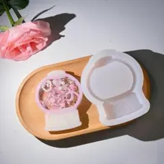 #0164シリコンモールド　ガチャガチ　シェイカー　 キーホルダー　レジン